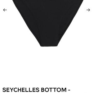 Monday Swimwear Black Seychelles Bikini Bottoms